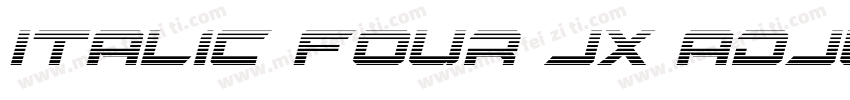 Italic four jx adjust字体转换